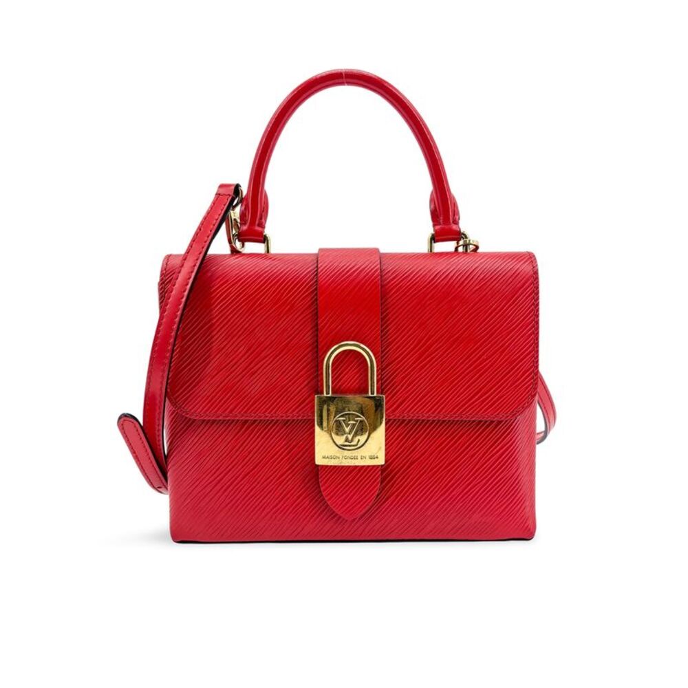 Louis Vuitton Locky Epi Leather Red Leather Handbag